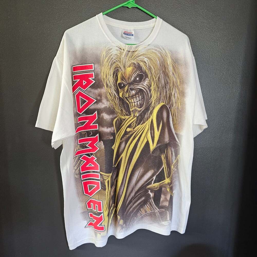 Iron Maiden, Killers, All Over Print Vintage Late 2000s Band T-Shirt Large